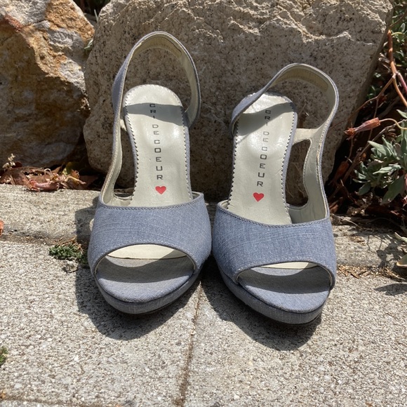 Cri de coeur vegan slingback heels - Picture 2 of 8